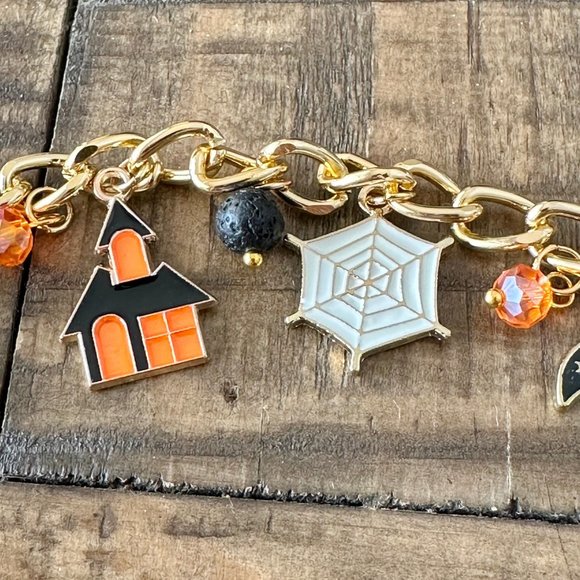 Halloween Charm Bracelet - 7.5 inch - Picture 9 of 10